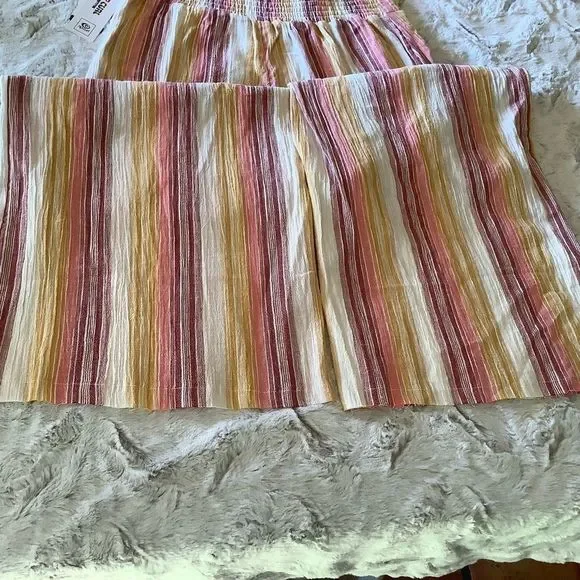 Nwt Rip Curl High Waist Wide Leg Striped Pants Size Large - Picture 14 of 16